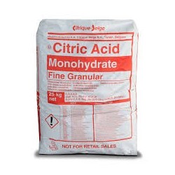 ACIDE CITRIQUE MONOHYDRATE 25KG