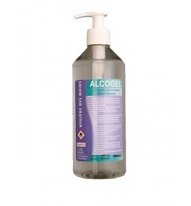 Gel hydroalcoolique sans rinçage en flacon de 500ml