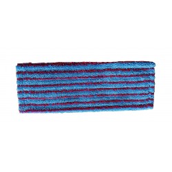 FRANGE MICROFIBRE ULTRA BLEUE A POCHES ET LANGUETTE 40CM