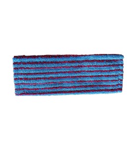 FRANGE MICROFIBRE ULTRA BLEUE A POCHES ET LANGUETTE 40CM