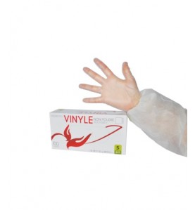 GANTS VINYLE NATUREL NON POUDRE NON STERILE 