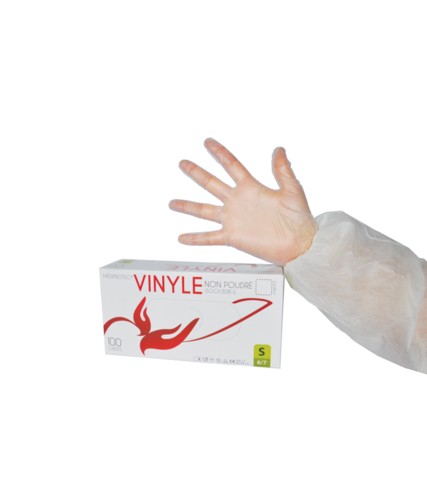 Gants vinyle naturel non poudré AQL 1,5 qualité médicale