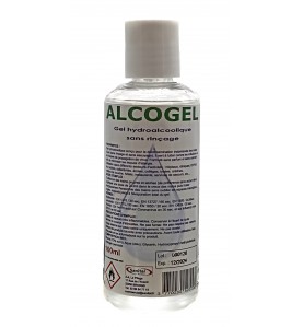 Gel hydroalcoolique sans rinçage en flacon de 100ml