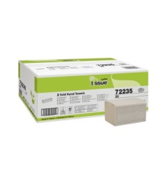 ESSUIE-MAINS BLANC GAUFRE PLIAGE EN Z 23x23,3CM 2 PLIS ECOLABEL