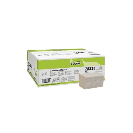 ESSUIE-MAINS BLANC GAUFRE PLIAGE EN Z 23x23,3CM 2 PLIS ECOLABEL