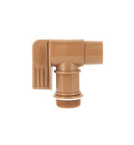 ROBINET PLASTIQUE PE 2 POUCES BRONZE A VISSER JOINT EPDM