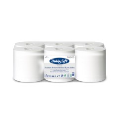BOBINE DEVIDAGE CENTRAL 450F PURE OUATE BLANCHE 19x30 2 PLIS ECOLABEL Lot de 6