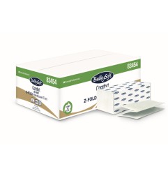 Essuie-mains blanc gaufré pliage en Z 23x23.3cm 2 plis Ecolabel