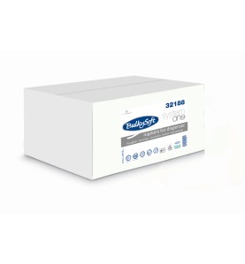 Serviettes de table enchevetrées BulkySoft systeme one 15,6x24 cm 2 plis Ecolabel carton de 3250