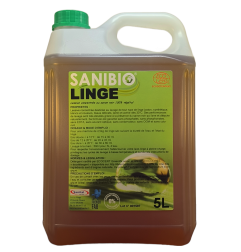 Lessive liquide concentrée au savon noir 100% végétal écodétergent Ecocert en bidon de 5 litres