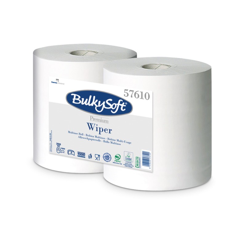 BOBINE INDUSTRIELLE PURE OUATE BLANCHE 1000F 20x30CM 2 PLIS X2 ECOLABEL BOBINE INDUSTRIELLE PURE OUATE BLANCHE 1000F 20x30CM 2 PLIS X2 ECOLABEL