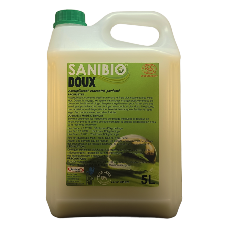 Assouplissant concentré parfumé écodétergent concentré en bidon de 5 litres
