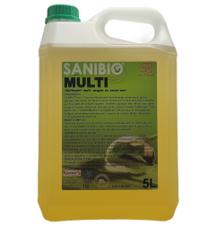 Nettoyant multi-usages au savon noir 100% naturel écodétergent Ecocert en bidon de 5 litres