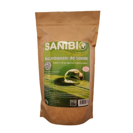 Bicarbonate de soude écodétergent Ecocert en sachet de 1kg