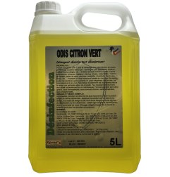 Détergent désinfectant désodorisant 3 en 1 parfumé au citron vert en bidon de 5L