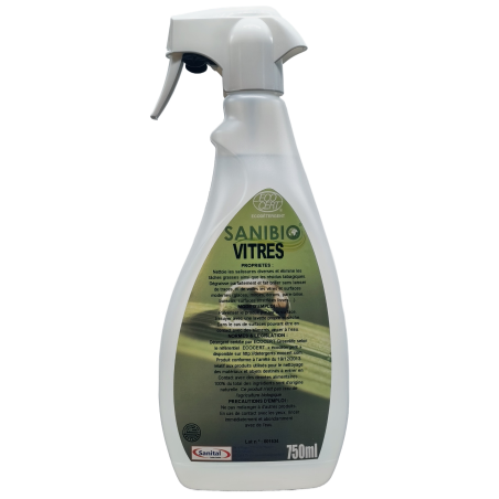 Nettoyant vitres, écrans et surfaces ecodétergent Ecocert en pulvérisateur de 750ml