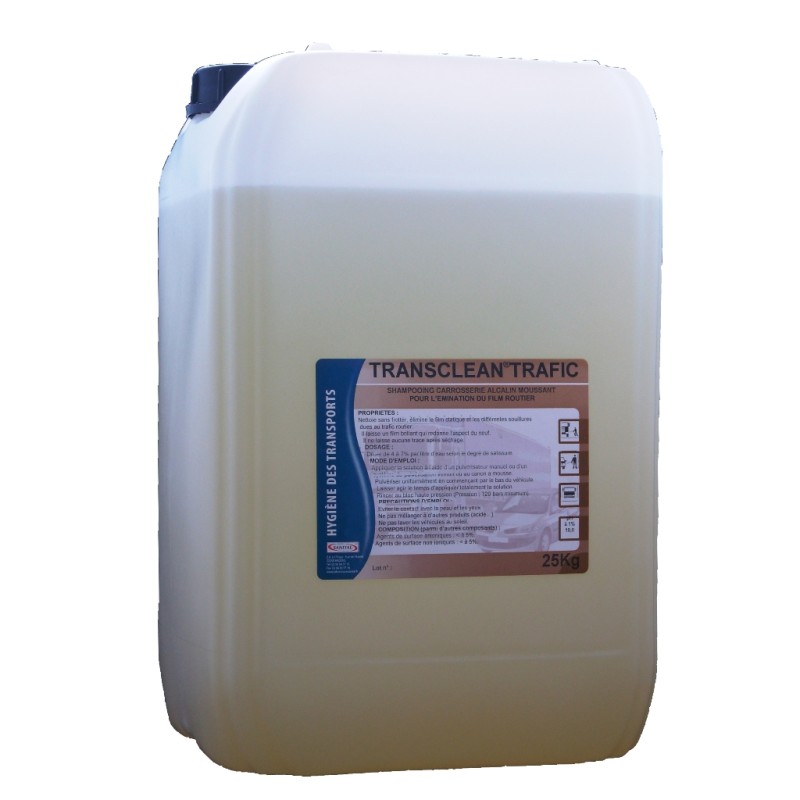 Détergent dégraissant concentré pour le lavage des carrosseries en bidon de 25kg