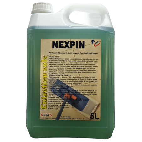 Nettoyant dégraissant alcalin parfumé au pin vert