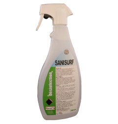 Détergent désinfectant prêt à l'emploi, bactéricide, levuricide et virucide