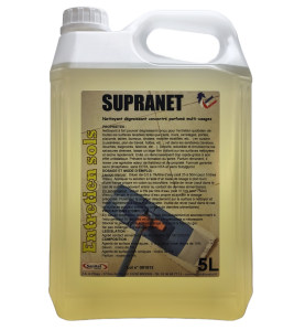 Détergent dégraissant concentré multi-surfaces parfum citron vert en bidon de 5L