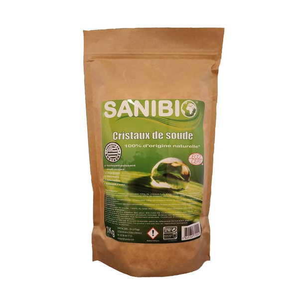 Cristaux de soude écodétergent Ecocert en sachet de 1kg