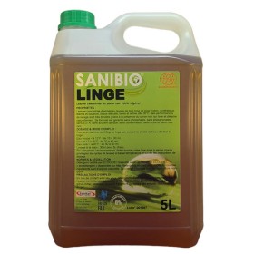 Lessive liquide concentrée au savon noir 100% végétal écodétergent Ecocert en bidon de 5 litres