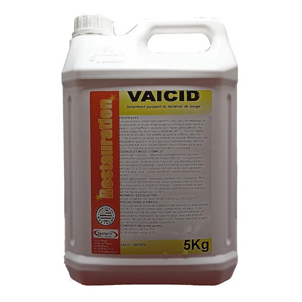 Détartrant puissant pour le matériel de lavage et les équipements