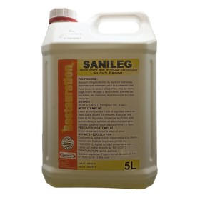 Liquide chloré pour le rinçage assainissant des fruits et légumes