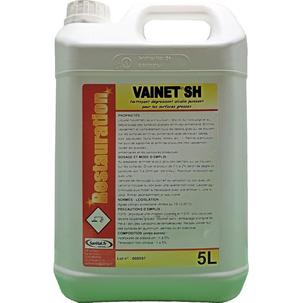 Nettoyant dégraissant alcalin surpuissant pour surfaces grasses.