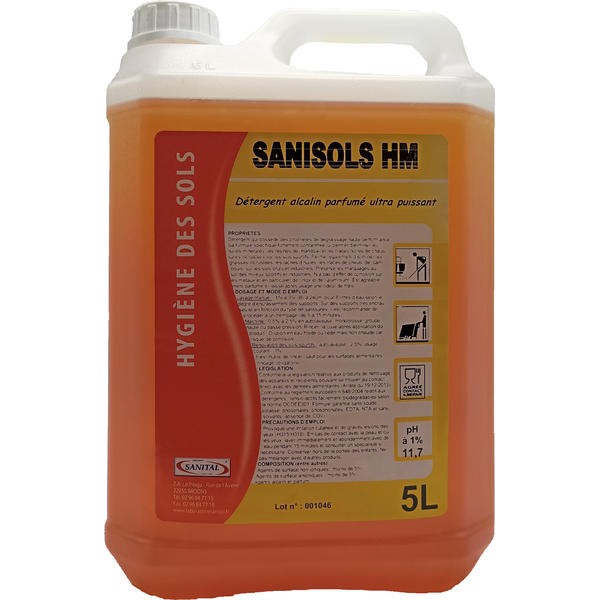 Détergent alcalin parfumé ultra puissant 5L