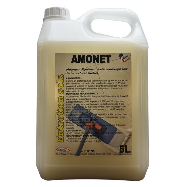 Nettoyant dégraissant alcalin ammoniaqué multi-usages