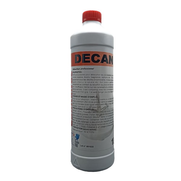 Déboucheur canalisation professionnel ultra puissant en flacon de 1L