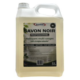 Savon noir professionnel 100% d'origine naturelle en bidon de 5L