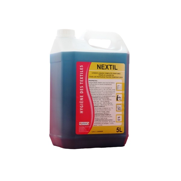 Lessive liquide concentrée professionnelle tous textiles 5L