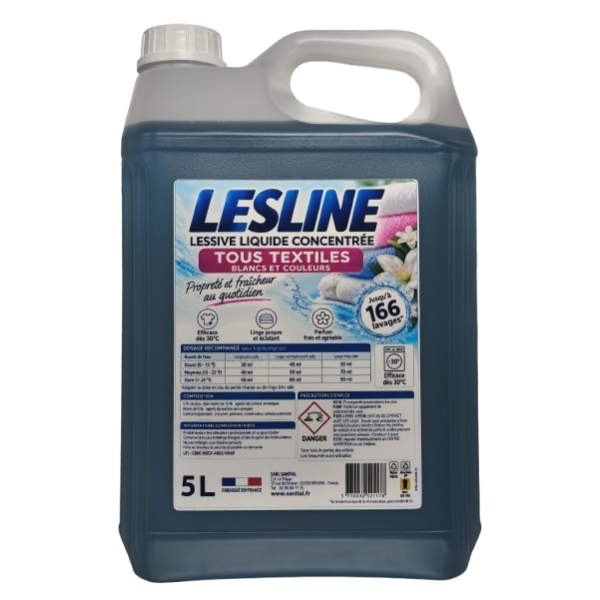 LESLINE - Lessive liquide concentré tous textiles 5L
