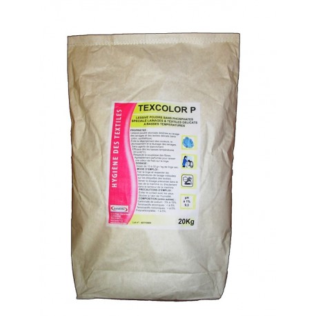 Lessive poudre vêtement de couleur en 20kg
