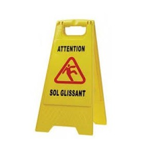 PANNEAU DE SIGNALISATION SOL GLISSANT H. 62CM