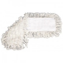 FRANGE COTON BLANCHE VELCRO 60CM