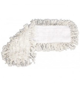 FRANGE COTON BLANCHE VELCRO 60x15CM