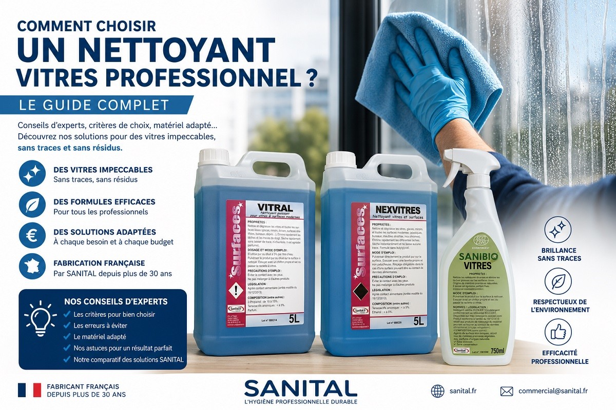 Comment choisir un nettoyant vitres professionnel ? Le guide complet