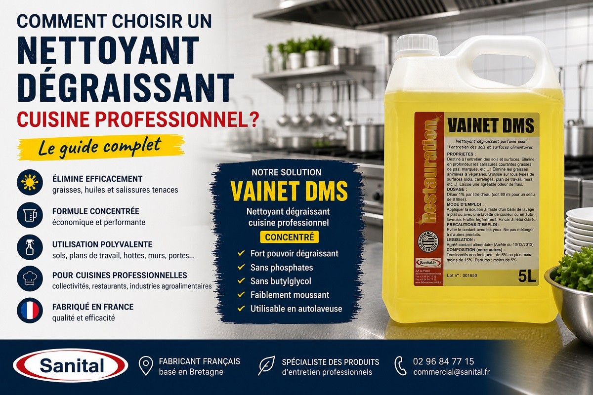Comment choisir un nettoyant dégraissant cuisine professionnel ?